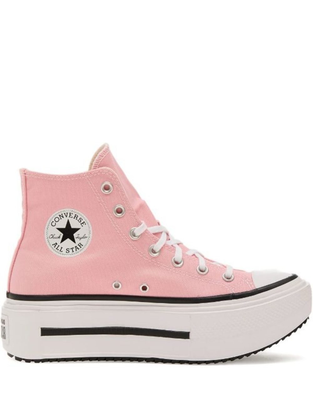 Converse Pink Platform Chuck Taylor High Top Double-Stack Sneakers